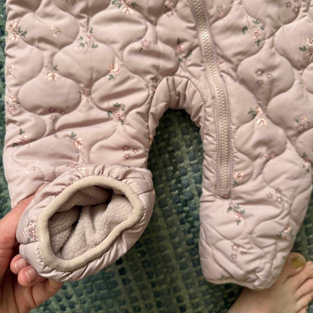 Pink Quilted One Piece - Picture 4 of 6